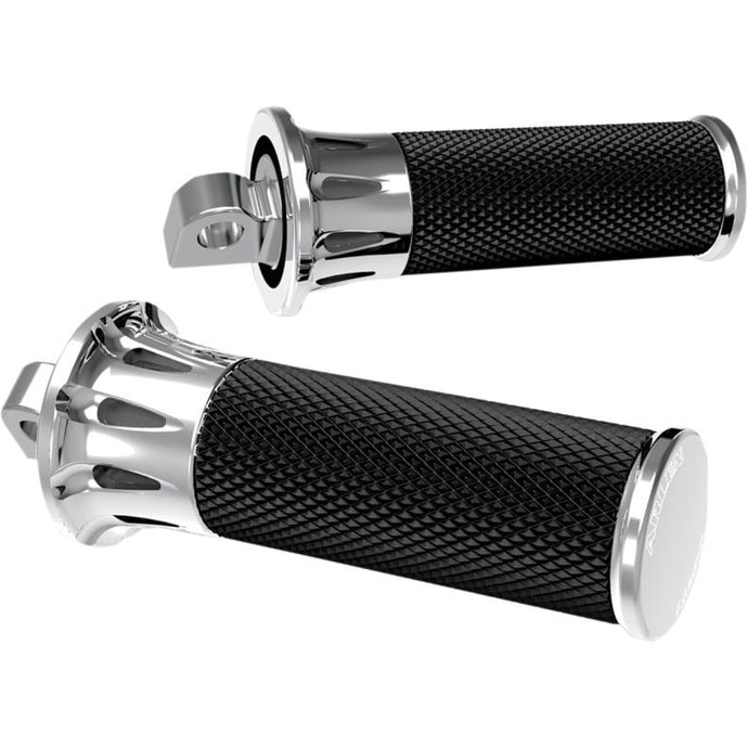 Arlen Ness 07-908 Fusion Footpegs - Deep Cut - Chrome