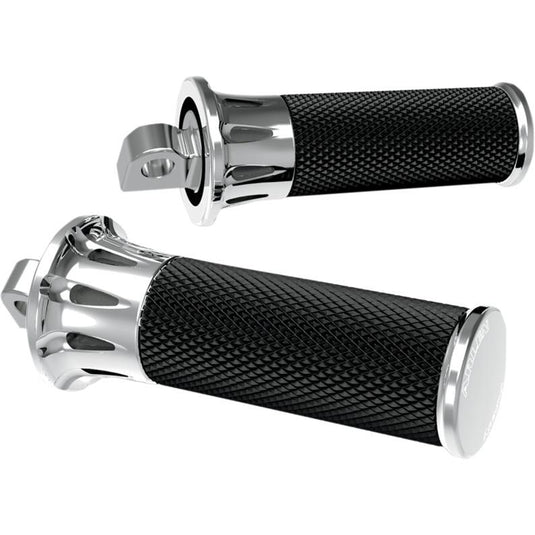 Arlen Ness 07-908 Fusion Footpegs - Deep Cut - Chrome