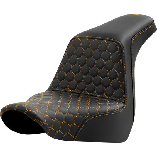 Saddlemen 818-29-17707 Step-Up HC Seat - Gold Stitching