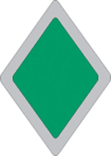 Voss 264 RB GR 5x7in. ATV Trail Sign - Reflective Blank (Green)