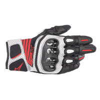 Alpinestars SP X Air Carbon V2 Gloves Black/White/Red Fluo Black