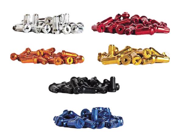 Bulldog 98-650B Billet Aluminum Nipples - Black