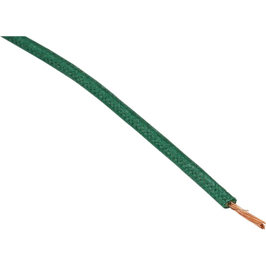 Namz NCBW-8 16-Gauge Cloth Braided Wire - Green