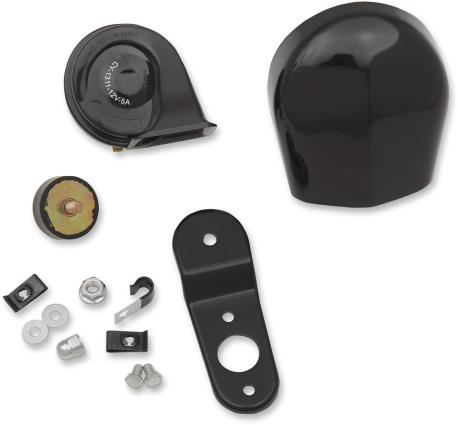 Drag Specialties 2107-0246 Electric Horn Kit - Gloss Black