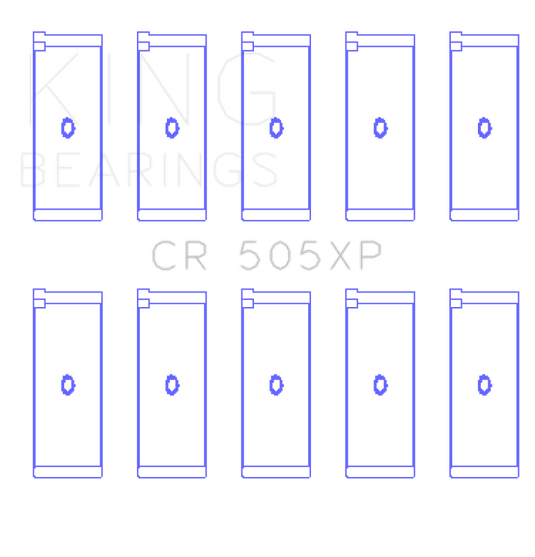 King Engine Bearings CR505XP KING Performance Rod Bearings