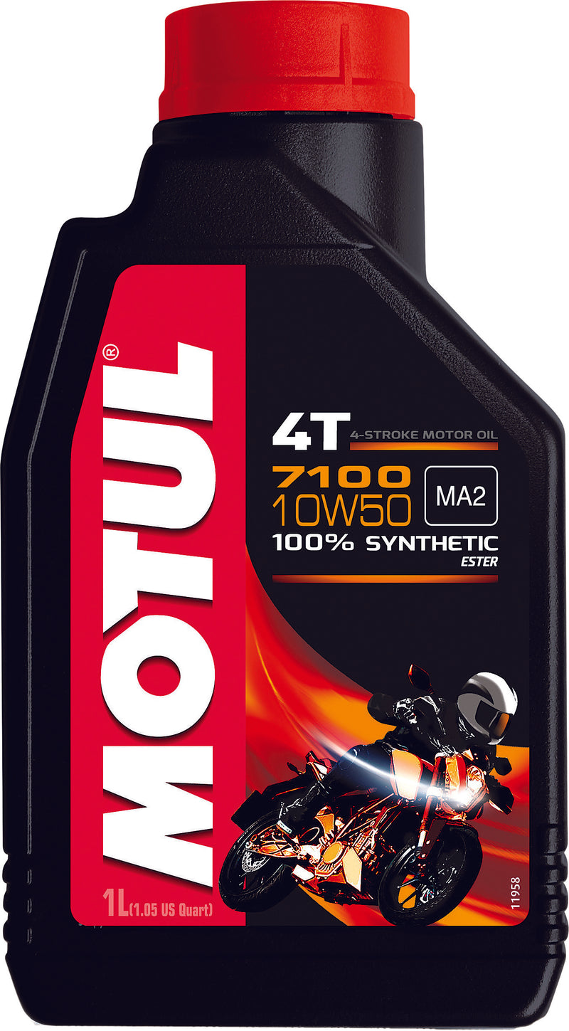 Motul 104097 7100 4T Synthetic Ester Motor Oil - 10W50 - 1L.