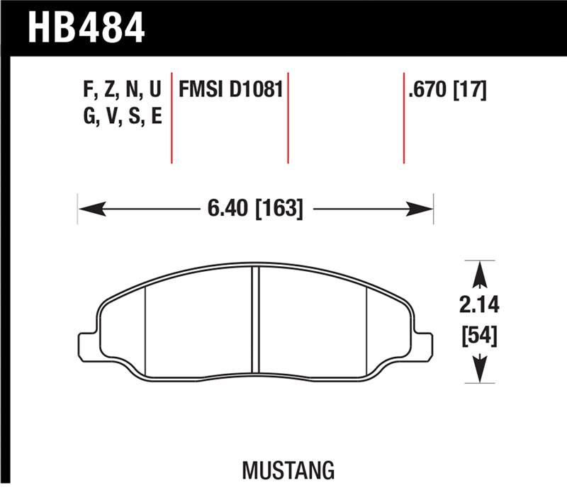 Load image into Gallery viewer, Hawk Performance HB484N.670 HAWK HP+ Brake Pad Sets
