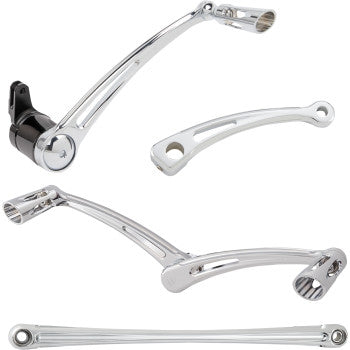 Arlen Ness 420-107 Deep Cut Foot Control Kit - Chrome