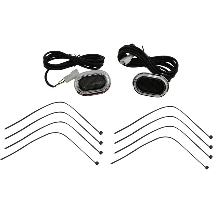 Custom Dynamics CD-PLUG-SC Plugz Antenna Grommet Lights - Smoke Lens, Chrome Trim