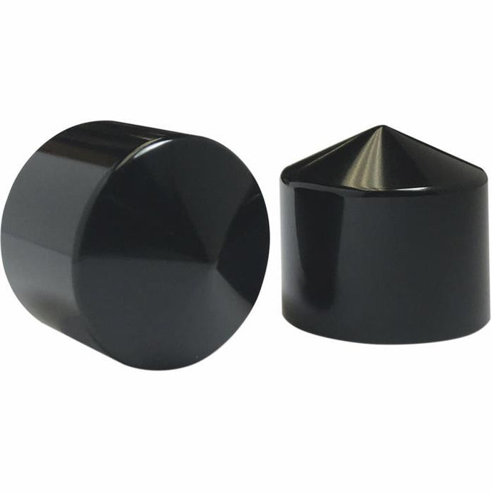 Ciro 70008 Rocker Box Bolt Cap Set - Chrome/Black (6 pc.)