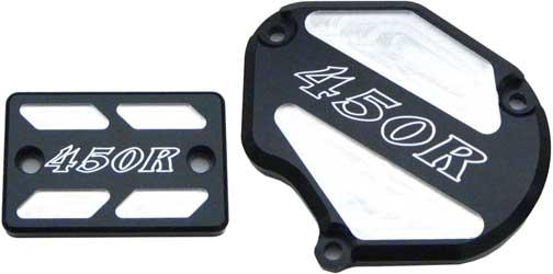Modquad TSET1-BBLK Throttle and Brake Cover Set - Black Logo