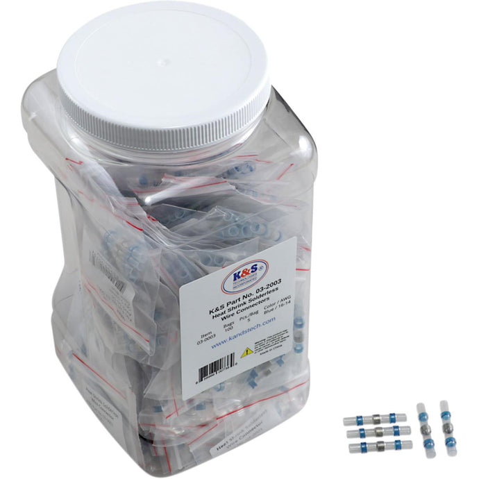 K&S Technologies 03-2003 Sordeless Wire Connector - Blue