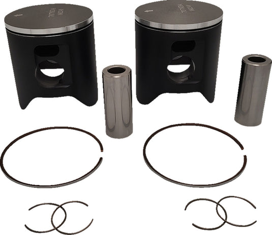 Wossner K7078DA-2 Piston Kit - 74.71mm. - Hardcoat Anodized - 2 Stroke