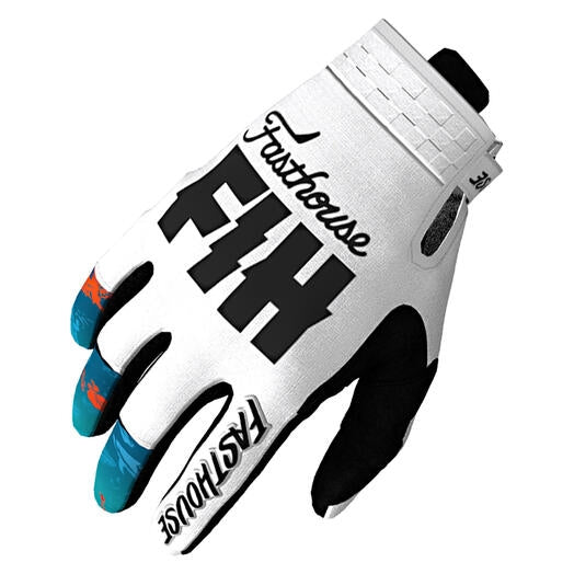 Load image into Gallery viewer, Fasthouse Sanguaro TB Island Hopper Gloves (X-Small, White)
