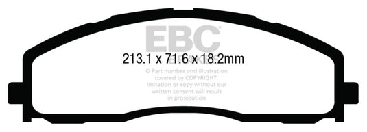 Ebc DP43015R EBC Yellowstuff Brake Pad Sets