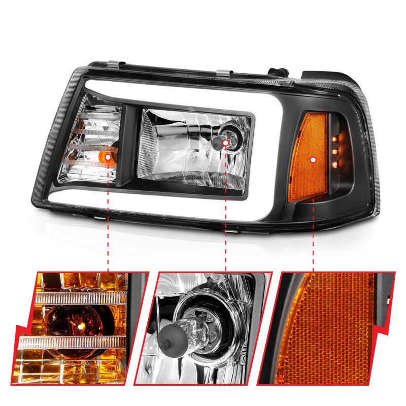 Load image into Gallery viewer, Anzo 111511 ANZ Crystal Headlights
