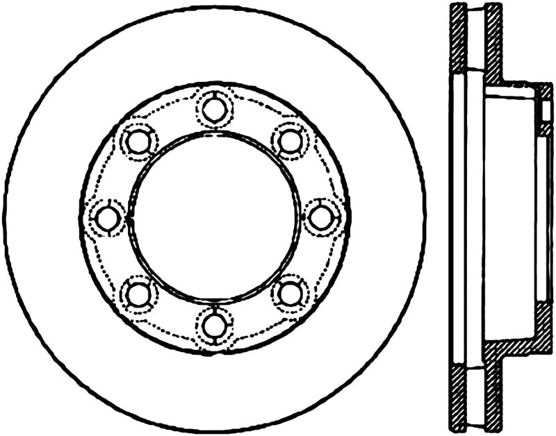 Load image into Gallery viewer, Stoptech 127.66003L ST Slot &amp; Drill Brake Rotors
