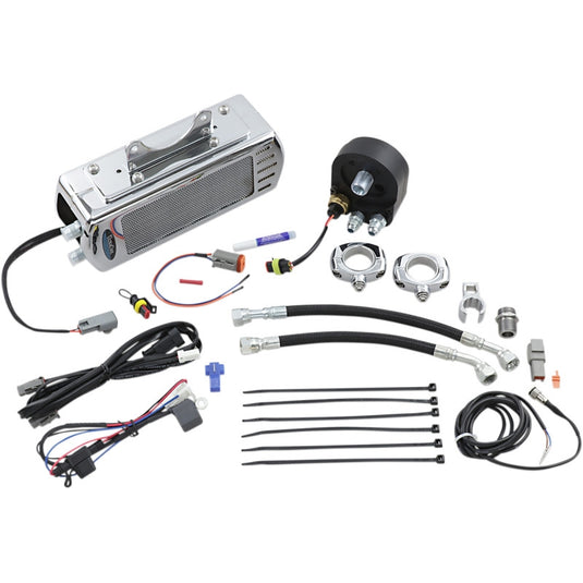 Ultracool SMT-2C Frame Mounted Oil Cooler Kit - Chrome
