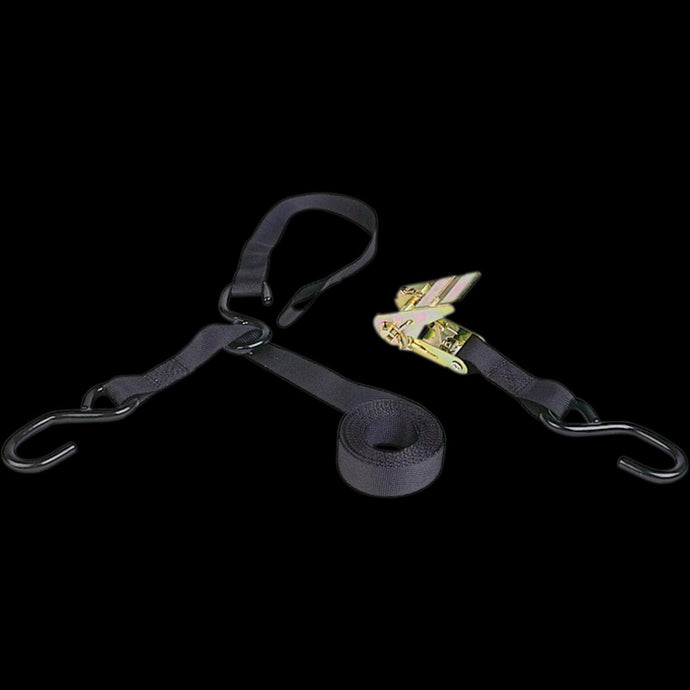 Kwik Tek TDR-38 8ft Triple-Hook Ratchet Tie-Down with Soft Hook