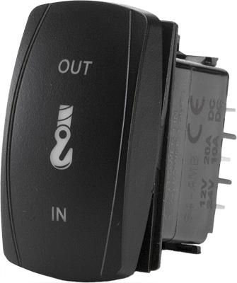 Flip SC4-AMB-A24 Dash Switch - Winch Hood Up Out/Down In