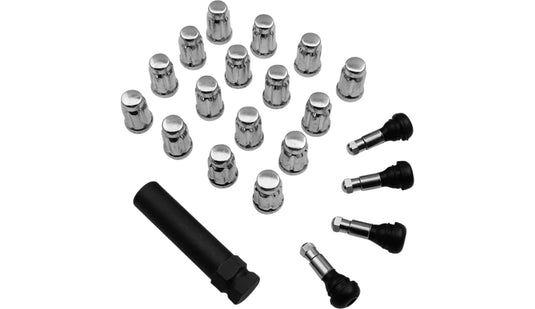 Moose Utility SPMO3803L4 Lug Nut - Splined - 3/8in. - Chrome - 16pk.