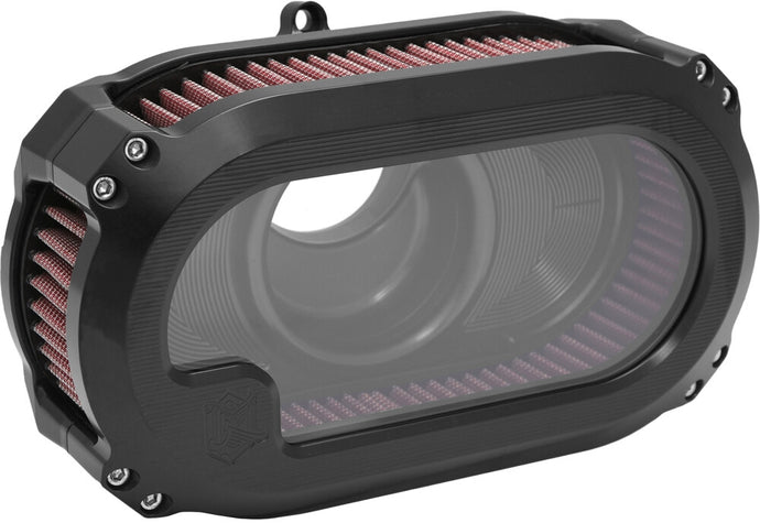 Kens Factory NXT-05B Next Level Air Cleaner Kits with Glass - Black/Black
