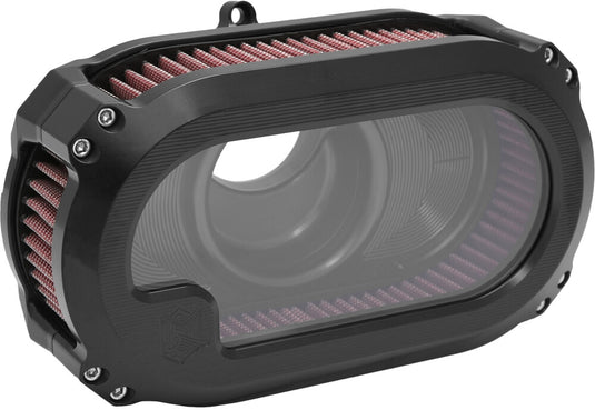 Kens Factory NXT-05B Next Level Air Cleaner Kits with Glass - Black/Black