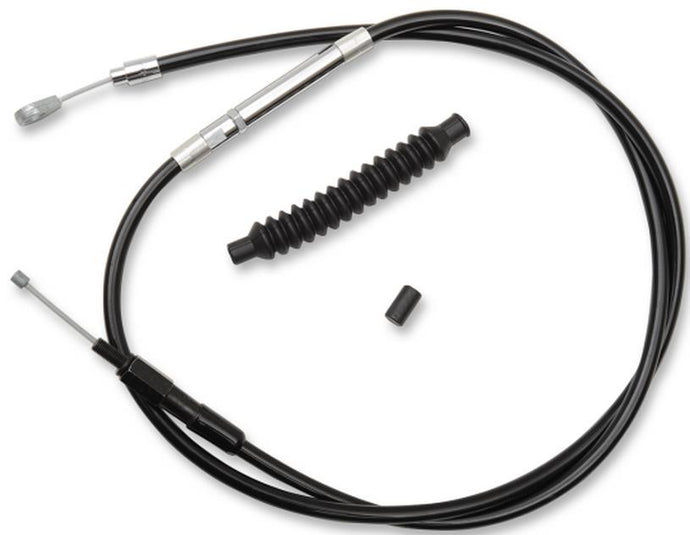 La Choppers LA-8210C16B Black Vinyl-Coated Stainless Steel Clutch Line Kit - 15in.-17in. Ape Hangers