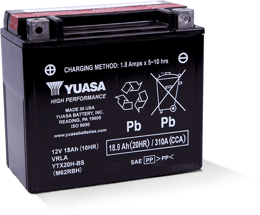 Yuasa Battery YUAM62RBH YSA Maintenance Free Battery
