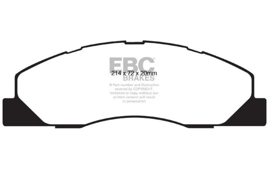 Ebc DP41847R EBC Yellowstuff Brake Pad Sets