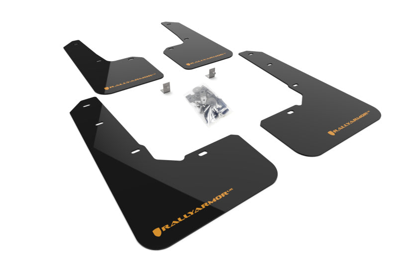 Load image into Gallery viewer, Rally Armor MF76-UR-BLK/WOR RAL UR Blk Flap/Orange Logo
