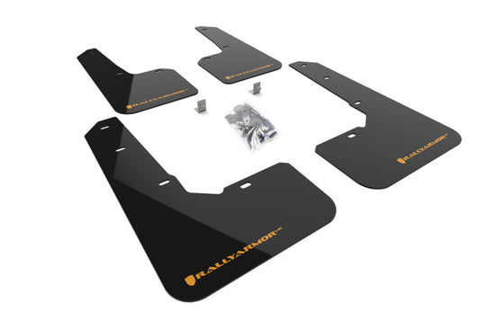 Rally Armor MF76-UR-BLK/WOR RAL UR Blk Flap/Orange Logo