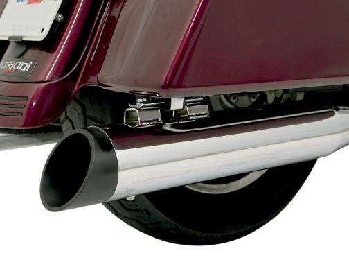 Bassani Manufacturing BE40SB End Cap for 4in. Quick Change Series Slip-On - Slash Cut - Black