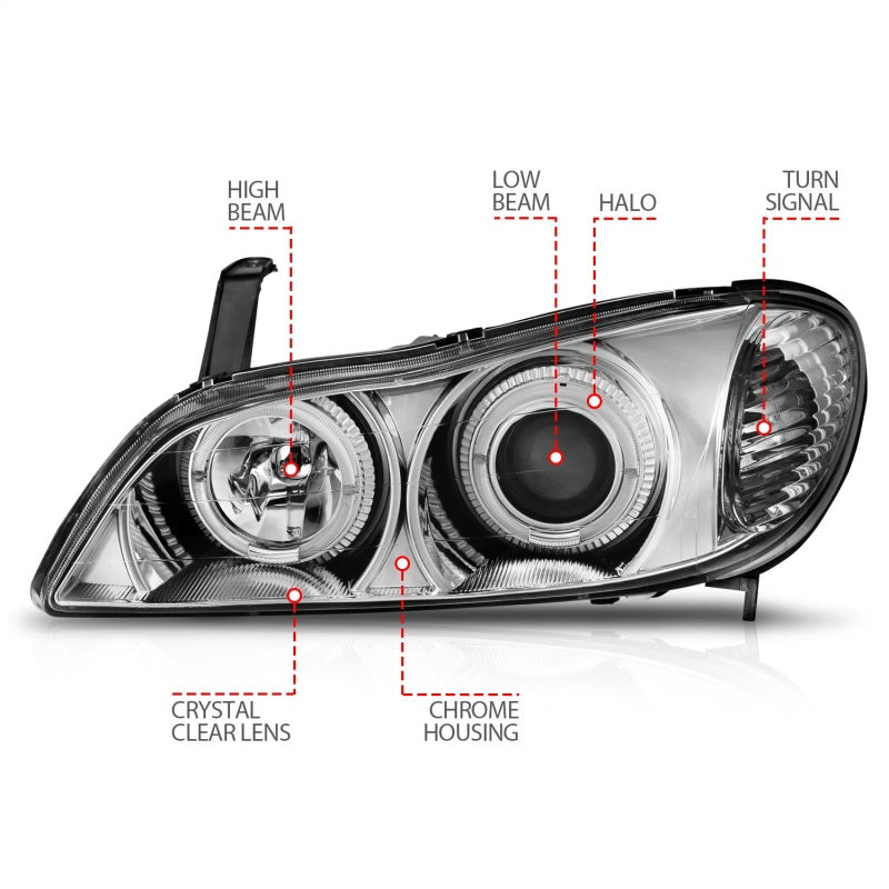 Load image into Gallery viewer, Anzo 121078 ANZ LED/Projector Headlights
