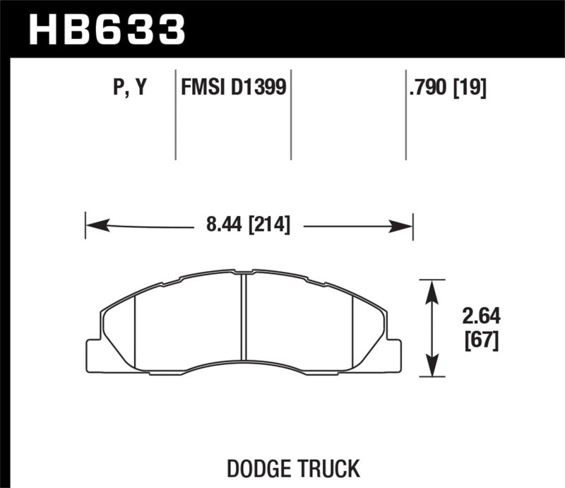 Load image into Gallery viewer, Hawk Performance HB633Y.790 HAWK LTS Brake Pads
