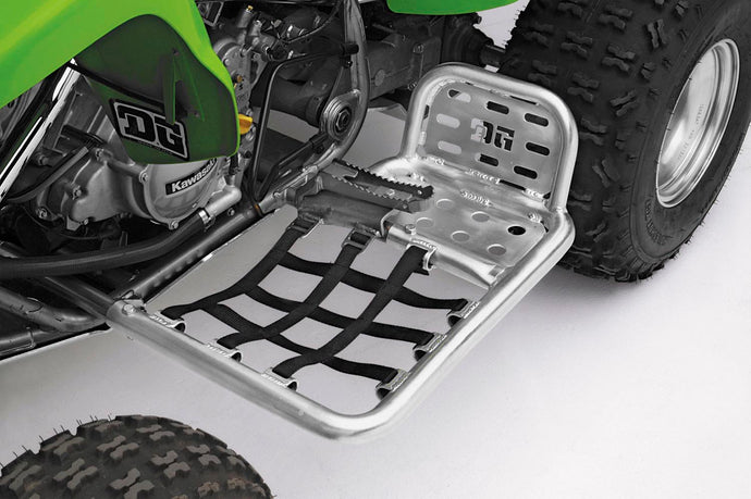 Dg Performance 607-2130 HG Alloy Series Nerf Bars - Silver Bar - Black Web