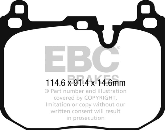 Ebc DP42271R EBC Yellowstuff Brake Pad Sets
