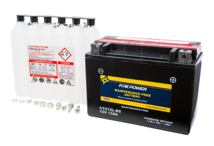 Fire Power CTX15L-BS Sealed AGM Battery