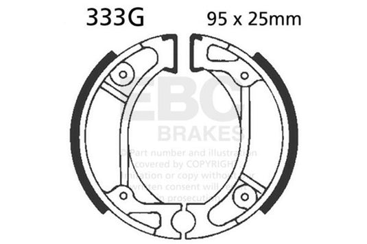 Ebc Powersports 333G EBC Powersport Brake Shoes