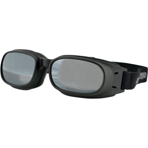Bobster Eyewear Reflective Piston Goggles Black/Smoke Lens Black