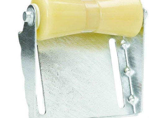 C.E. Smith 10453G Roller Bracket Assemblies - 8in. Keel - Yellow Rubber