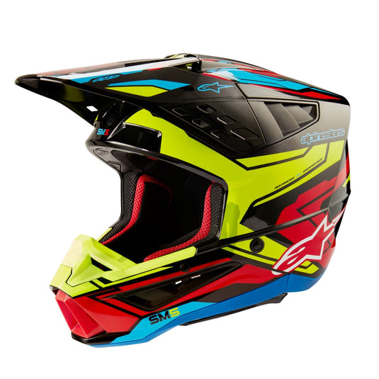 Black/Yellow Fluo/Bright Red Glossy