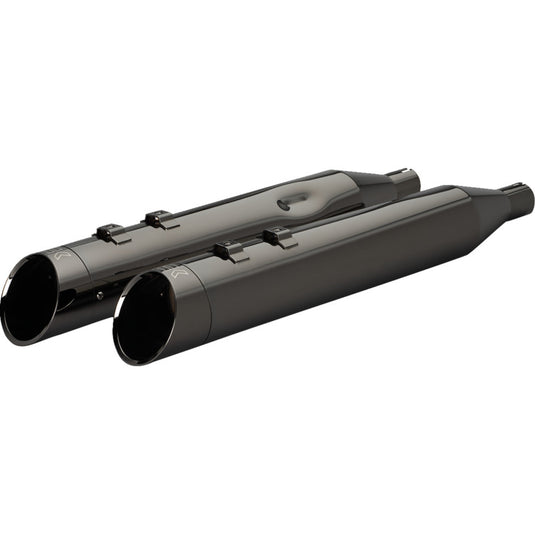 Khrome Werks 201935 4.50in. HP-Plus Slip-On Mufflers - Eclipse with Edge Tip