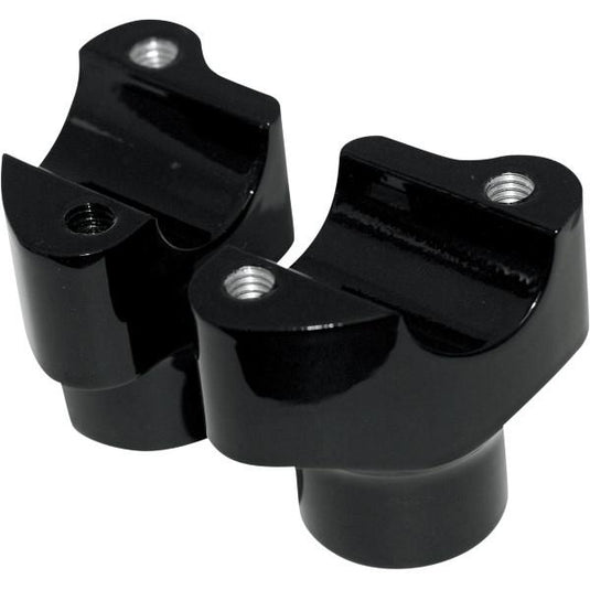 Drag Specialties 0602-0350 1-1/4in. Straight Buffalo Risers - 1-1/2in. - Black