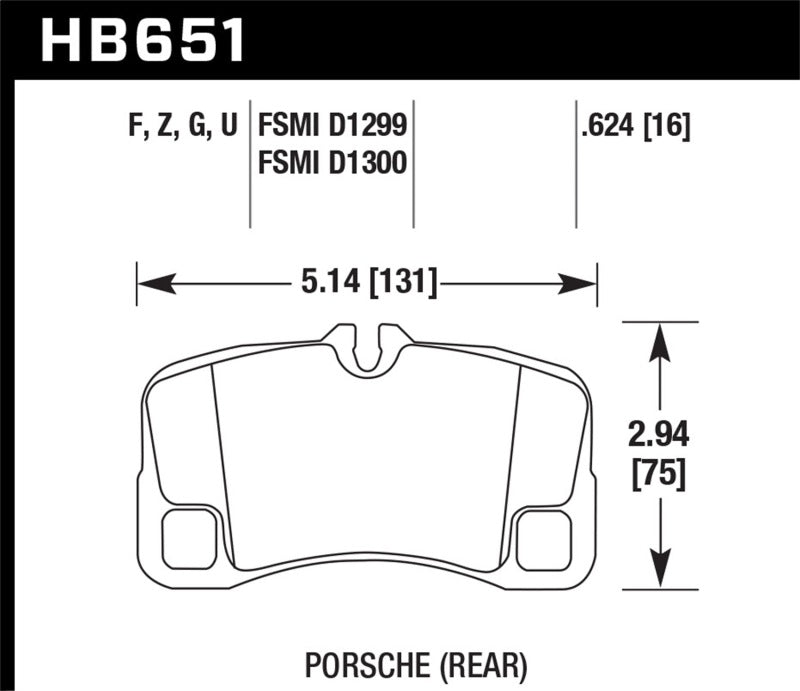 Load image into Gallery viewer, Hawk Performance HB651Z.624 HAWK Ceramic Brake Pad Sets
