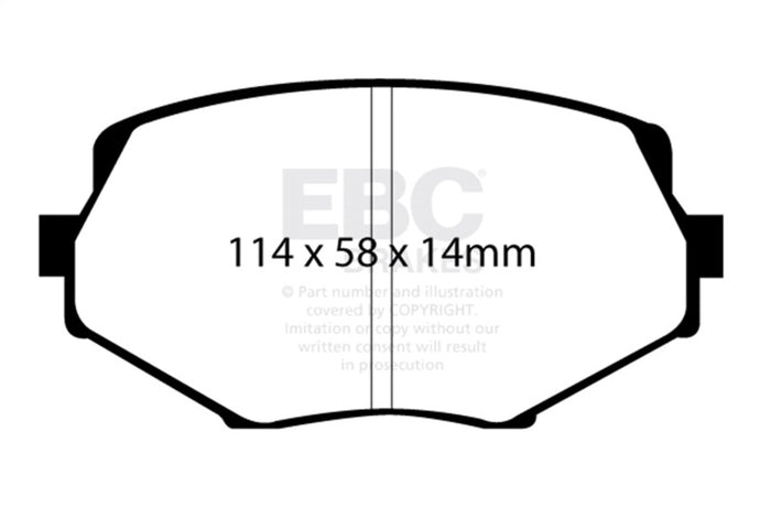 Ebc DP41002R EBC Yellowstuff Brake Pad Sets
