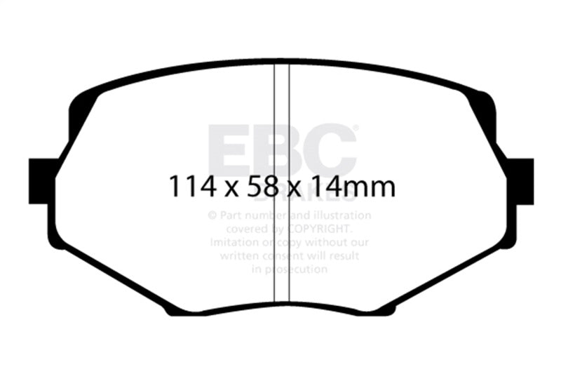 Load image into Gallery viewer, Ebc DP41002R EBC Yellowstuff Brake Pad Sets
