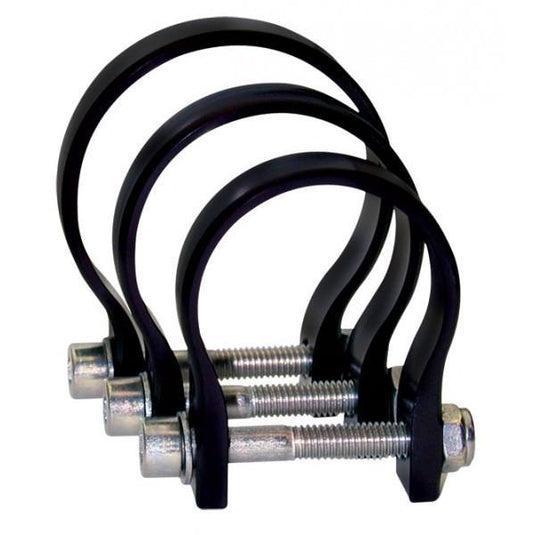 Axia Alloys MODCL2.25-BK Modular Roll Cage Strap Clamp - 2.25in. - Black