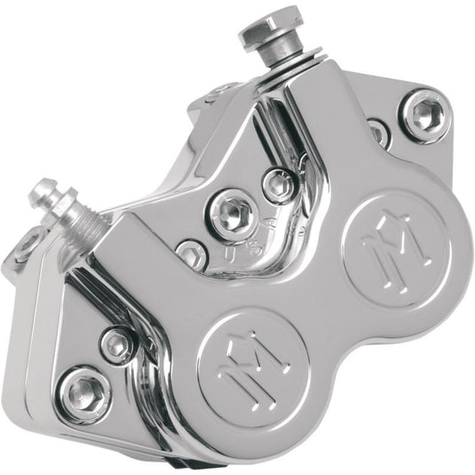Performance Machine 0052-2200-CH Replacement 4 Piston Caliper for Classic Caliper Kits -  125 x 4S - Chrome
