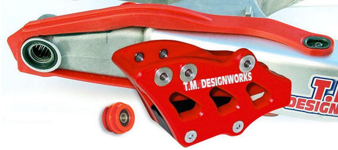 T.M. Designworks DCK-OR11-RD Dirt Cross Multi-Purpose Chain Slide-N-Guide Kit FE2 Guide - Red